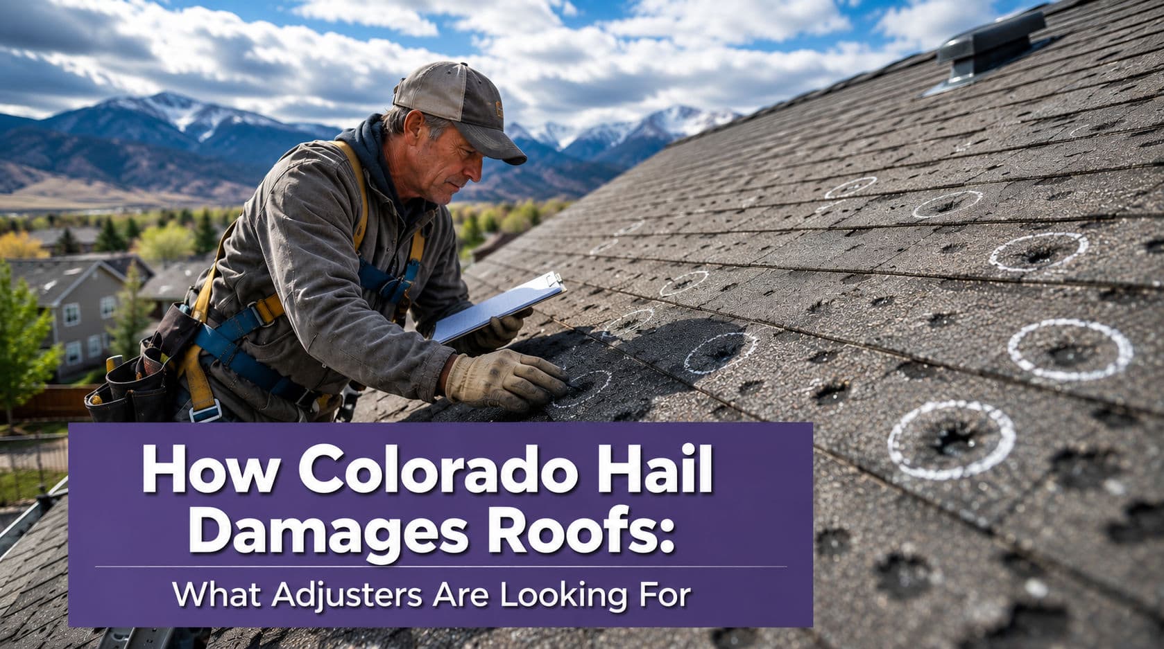 How Colorado Hail Damages Roofs: What Adjusters Are Looking For image