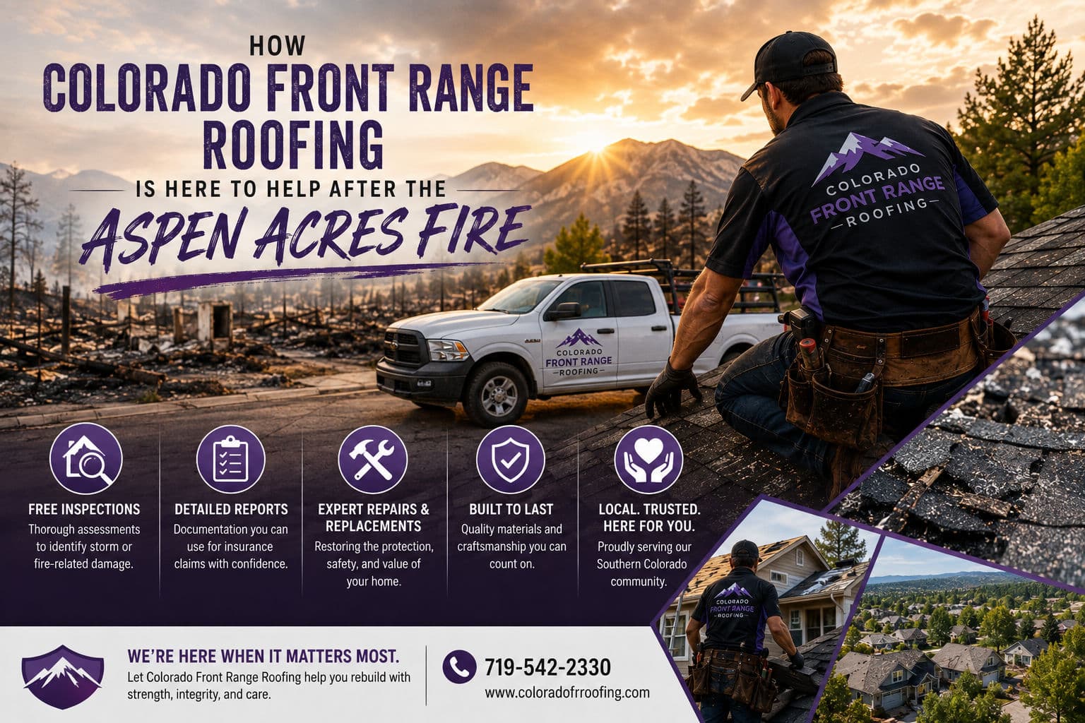 How Colorado Front Range Roofing Is Here to Help After the Aspen Acres Fire image
