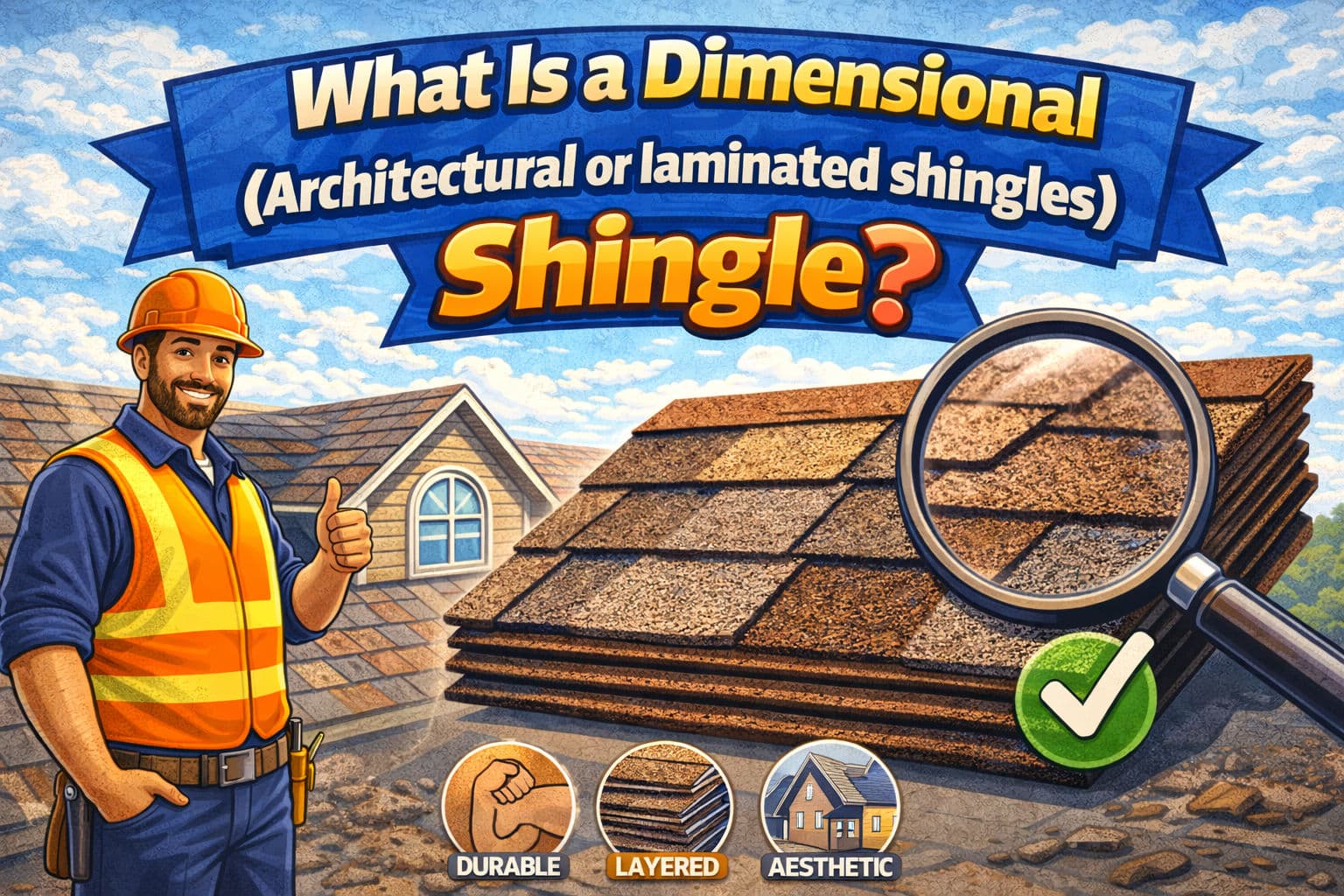 What Is a Dimensional (Architectural or laminated shingles) Shingle? image