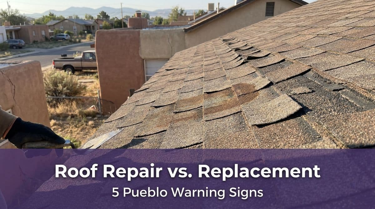 Roof Repair vs. Roof Replacement: 5 Pueblo Warning Signs image