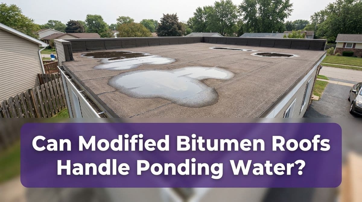 Can Modified Bitumen Roofs Handle Ponding Water? image